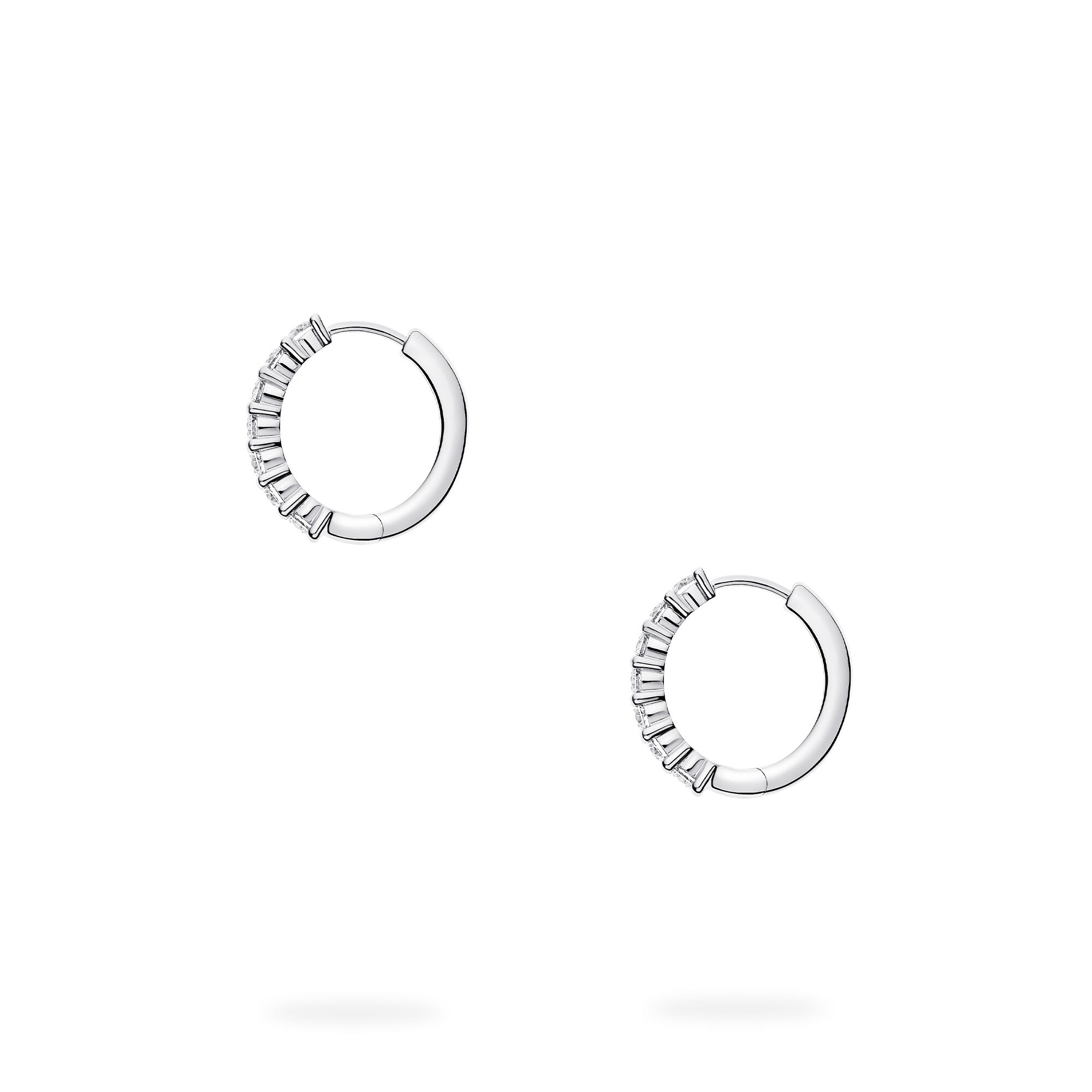 Numbering♥ #3122 Basic Pave Hoop Earrings /追跡付 Numbering Basic Pave Hoop Earrings #3122 5BNY048